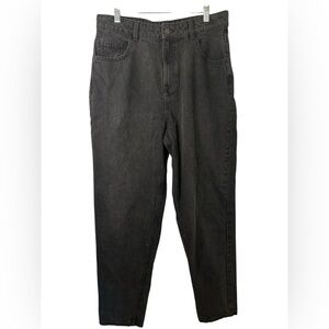 PrettyLittleThing Black High Waisted Mom Denim Jeans NWT